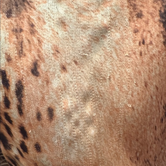 Alberto Makali Graphic Tee Size M Leopard Face Top - Picture 5 of 6